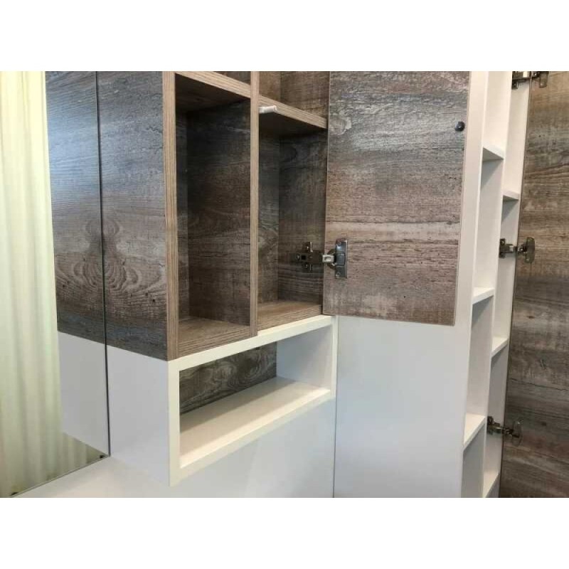 Зеркальный шкаф Comfortу Турин, 120 см, правый, дуб, бежевый, 00004137136 (00004137136CF)