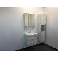 Зеркальный шкаф Comfortу Никосия, 60 см, дуб белый, 00004138878 (00004138878CF)