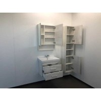 Зеркальный шкаф Comfortу Никосия, 60 см, дуб белый, 00004138878 (00004138878CF)