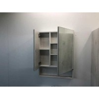 Зеркальный шкаф Comfortу Никосия, 60 см, дуб белый, 00004138878 (00004138878CF)