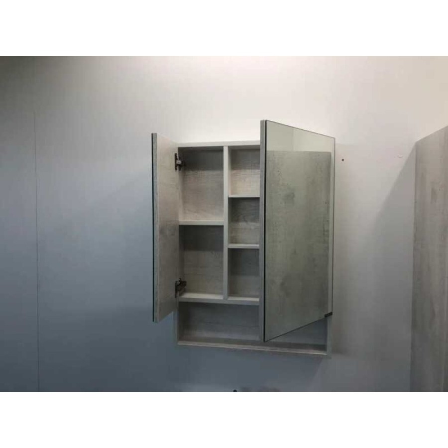 Зеркальный шкаф Comfortу Никосия, 60 см, дуб белый, 00004138878 (00004138878CF)