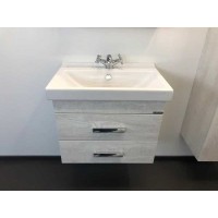 Тумба с раковиной Comfortу Никосия, 60 см, дуб белый, 00004138879 (00004138879CF)