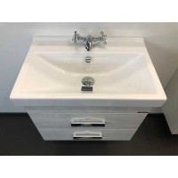 Тумба с раковиной Comfortу Никосия, 60 см, дуб белый, 00004138879 (00004138879CF)