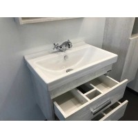 Тумба с раковиной Comfortу Никосия, 60 см, дуб белый, 00004138879 (00004138879CF)