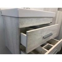 Тумба с раковиной Comfortу Никосия, 60 см, дуб белый, 00004138879 (00004138879CF)