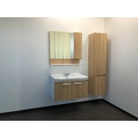 Зеркальный шкаф Comfortу Рига, 80 см, дуб сонома, правый, 00004139024 (00004139024CF)