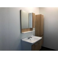 Зеркальный шкаф Comfortу Рига, 80 см, дуб сонома, правый, 00004139024 (00004139024CF)