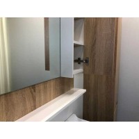 Зеркальный шкаф Comfortу Рига, 80 см, дуб сонома, правый, 00004139024 (00004139024CF)