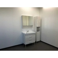 Тумба с раковиной Comfortу Никосия, 80 см, дуб белый, 00004142204 (00004142204CF)