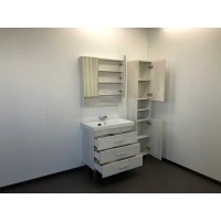 Тумба с раковиной Comfortу Никосия, 80 см, дуб белый, 00004142204 (00004142204CF)
