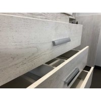 Тумба с раковиной Comfortу Никосия, 80 см, дуб белый, 00004142204 (00004142204CF)