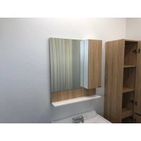 Зеркальный шкаф Comfortу Рига, 70 см, дуб сонома, правый, 00004142212 (00004142212CF)