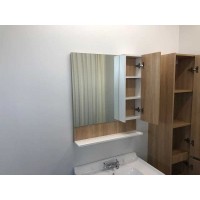 Зеркальный шкаф Comfortу Рига, 70 см, дуб сонома, правый, 00004142212 (00004142212CF)