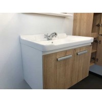 Тумба Comfortу Рига, 70 см, дуб сонома с раковиной, 00004142215 (00004142215CF)