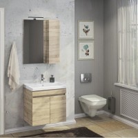 Зеркальный шкаф Comfortу Тромсе, 60 см, дуб сонома, правый, 00004142221 (00004142221CF)