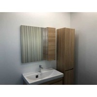 Зеркальный шкаф Comfortу Тромсе, 80 см, дуб сонома, левый, 00004142222 (00004142222CF)