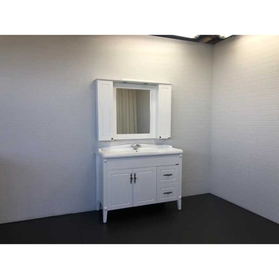 Тумба с раковиной Comforty Палермо, 120 см, белый глянец, 00004142367 (00004142367CF)