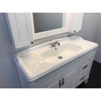 Тумба с раковиной Comforty Палермо, 120 см, белый глянец, 00004142367 (00004142367CF)