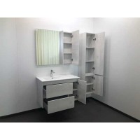 Зеркальный шкаф Comforty Бремен, 90 см, дуб белый, правый, 00004142374 (00004142374CF)
