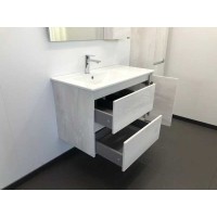 Тумба с раковиной Comforty Бремен, 90 см, дуб белый, 00004142375 (00004142375CF)