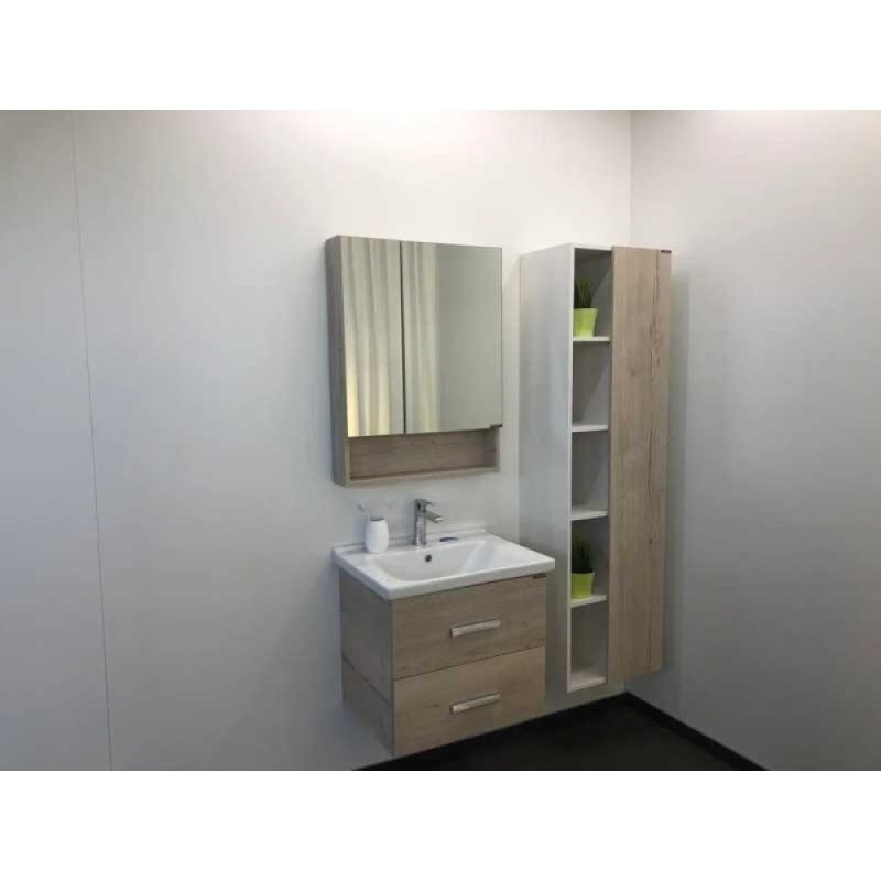 Зеркальный шкаф Comforty Парма, 60 см, дуб дымчатый, 00004143488 (00004143488CF)