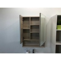 Зеркальный шкаф Comforty Парма, 60 см, дуб дымчатый, 00004143488 (00004143488CF)