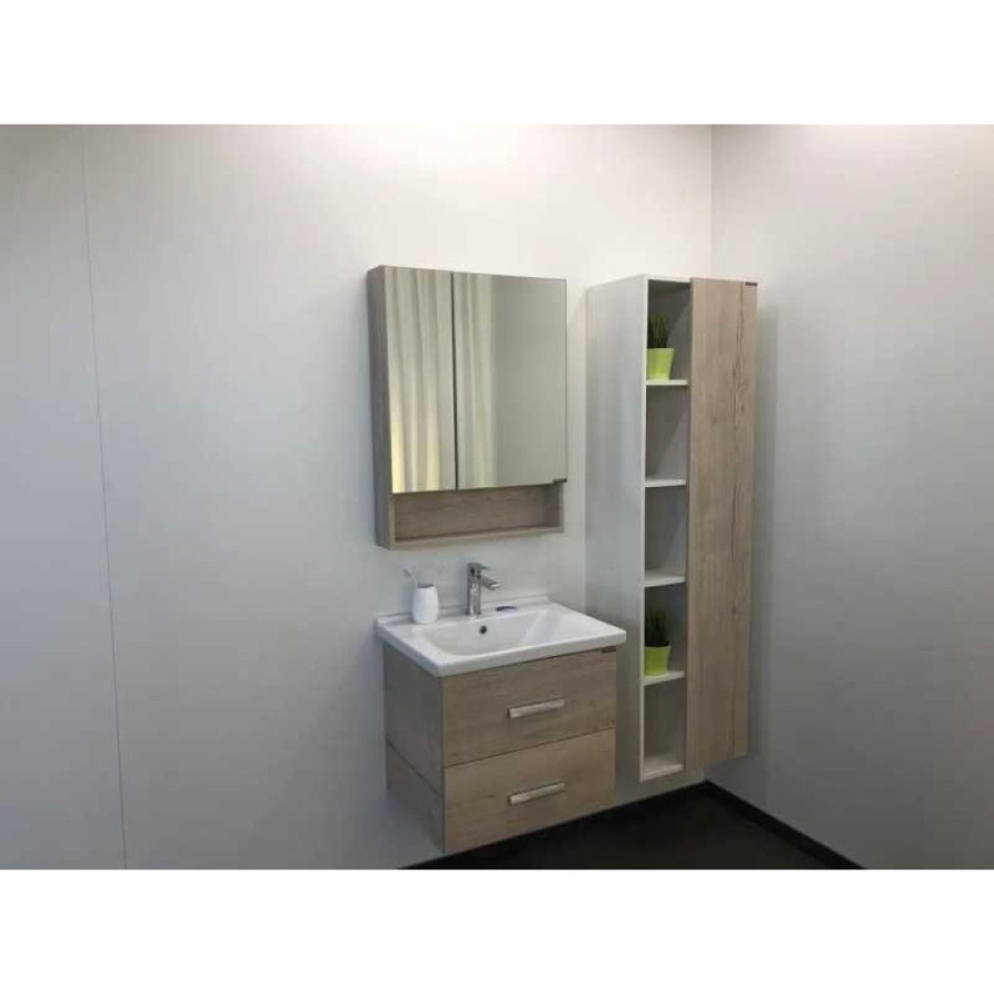 Тумба с раковиной Comforty Парма, 60 см, дуб дымчатый, 00004143490 (00004143490CF)