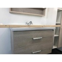 Тумба с раковиной Comforty Парма, 80 см, дуб дымчатый, 00004143491 (00004143491CF)