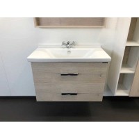 Тумба с раковиной Comforty Парма, 80 см, дуб дымчатый, 00004143491 (00004143491CF)