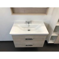 Тумба с раковиной Comforty Парма, 80 см, дуб дымчатый, 00004143491 (00004143491CF)