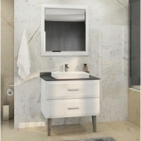 Зеркало Comforty Империя, 80 см, белый глянец, 00004143507 (00004143507CF)