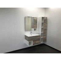 Зеркальный шкаф Comfortу Турин, 75 см, правый, дуб бежевый, 00004144198 (00004144198CF)