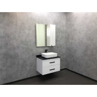 Зеркальный шкаф Comfortу Амстердам, 75 см, правый, белый, 00004144209 (00004144209CF)