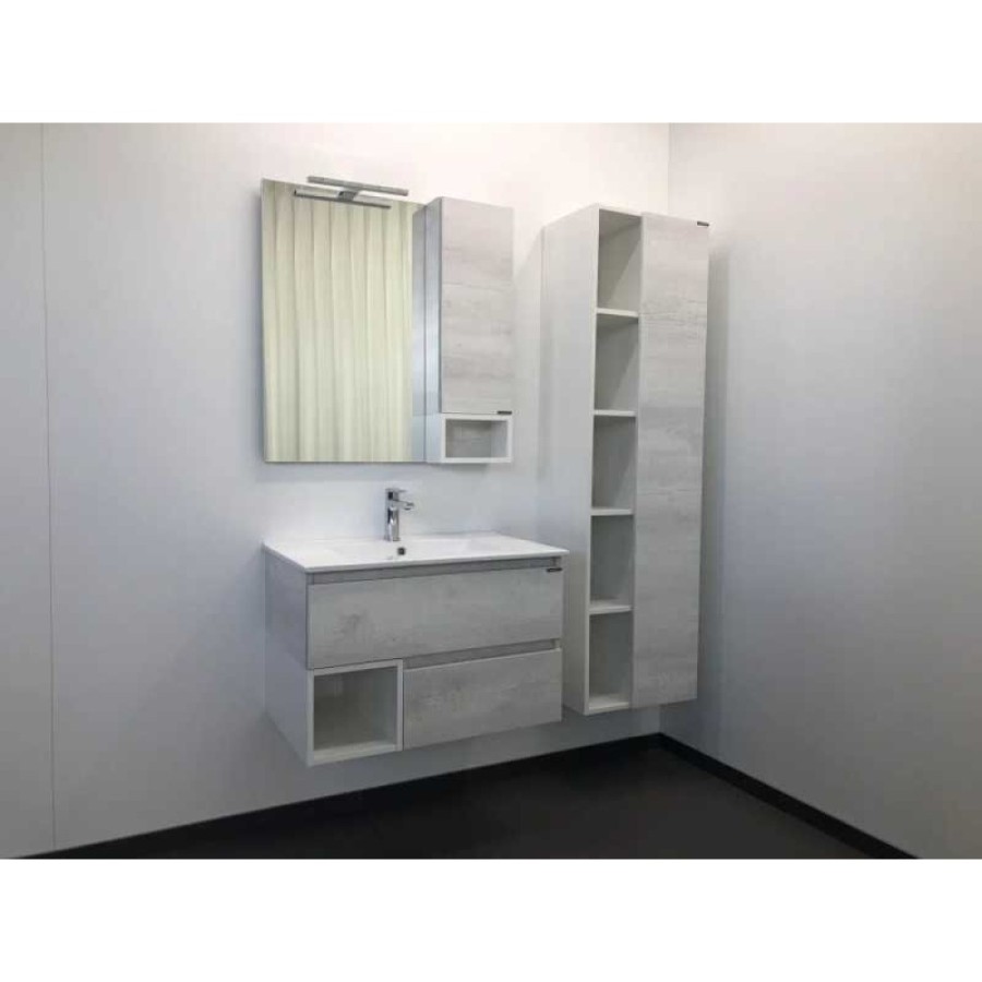 Тумба с раковиной Comfortу Турин, 75 см, дуб белый, 00004147332 (00004147332CF)