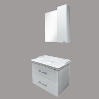 Тумба с раковиной Comfortу Неаполь, 80 см, белый глянец, 00004147564 (00004147564CF)