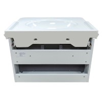 Тумба с раковиной Comfortу Неаполь, 80 см, белый глянец, 00004147564 (00004147564CF)