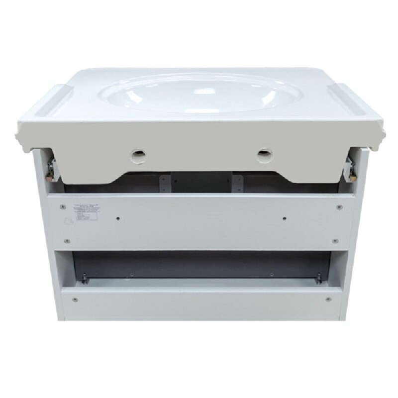 Тумба с раковиной Comfortу Неаполь, 80 см, белый глянец, 00004147564 (00004147564CF)