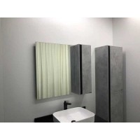 Зеркальный шкаф Comfortу Эдинбург, 90 см, бетон светлый, правый, 00004147981 (00004147981CF)