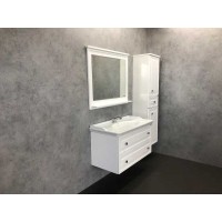 Зеркало Comfortу Феррара, 100 см, белый глянец, 00004147993 (00004147993CF)
