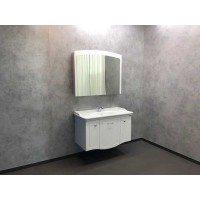 Зеркальный шкаф Comfortу Палини, 100 см, белый глянец, 00004147994 (00004147994CF)
