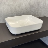 Тумба с раковиной Comfortу Эдинбург, 90 см, подвесная, раковина Comforty, бетон светлый, 00004147997 (00004147997CF)