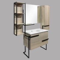 Шкаф-пенал подвесной Comforty Дюссельдорф, 35 см, открытый, 00004148024 (00004148024CF)