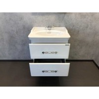 Тумба с раковиной Comfortу Неаполь, 65 см, белый глянец, 00004148729 (00004148729CF)