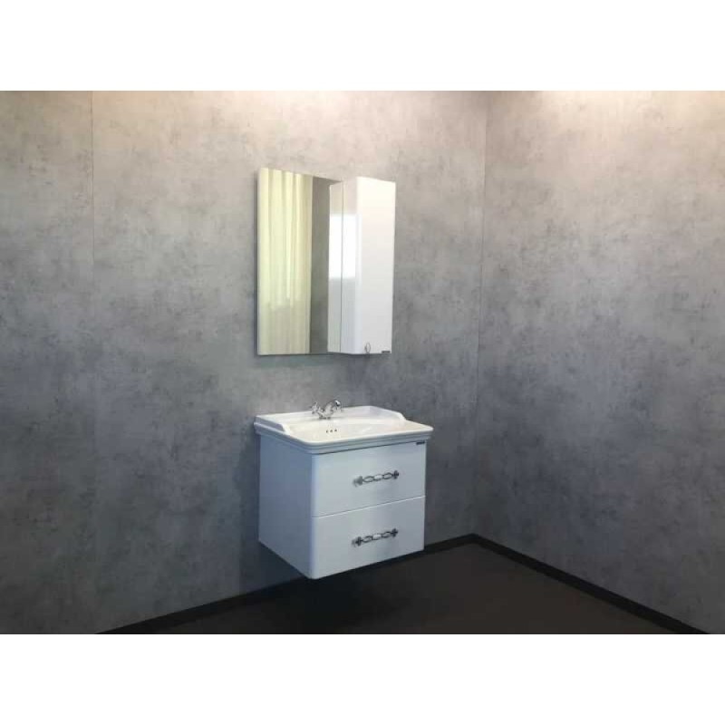 Тумба с раковиной Comfortу Неаполь, 65 см, белый глянец, 00004148729 (00004148729CF)