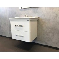 Тумба с раковиной Comfortу Неаполь, 65 см, белый глянец, 00004148729 (00004148729CF)