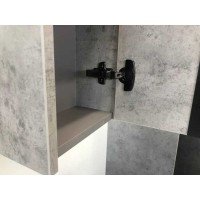 Зеркальный шкаф Comfortу Эдинбург, 75 см, бетон светлый, 00004149063 (00004149063CF)