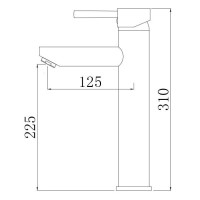 Смеситель Comforty, для раковины, черный матовый, 00004149948 (FC018B-CMT)
