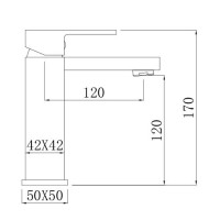 Смеситель Comforty, для раковины, черный матовый, 00004149949 (FC045A-CMT)