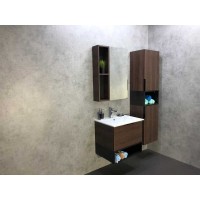 Тумба Comforty Франкфурт, 60 см, дуб шоколадно-коричневый с раковиной Comforty, 00004150530 (00004150530CF)