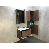 Тумба Comforty Франкфурт, 60 см, дуб шоколадно-коричневый с раковиной Comforty, 00004150530 (00004150530CF)